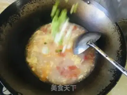 Make Ketchup egg soup step 4