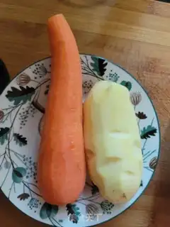 Make Carrots, potatoes, ribs step 1