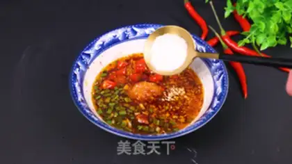 Make Spicy hands tore chickens step 10