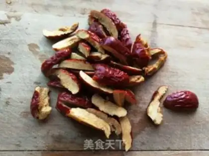 Make Peach pecan cherries step 1