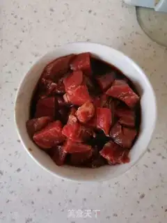 Make Black pepper abalone beef step 1