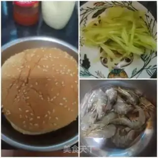 Make A shrimp burger step 0