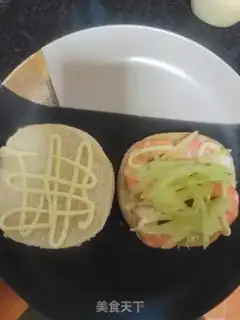Make A shrimp burger step 5