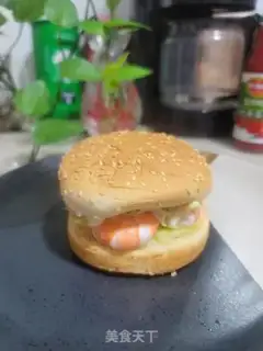 Make A shrimp burger step 6