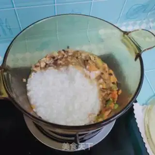 Make Shrimp and vegetable congee step 7