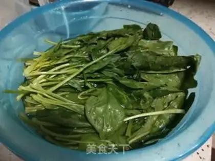 Make The spinach three-sip dumplings step 2