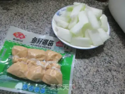 Make Fishseed bag of winter melon soup step 0