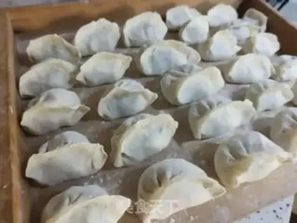 Make The spinach three-sip dumplings step 13