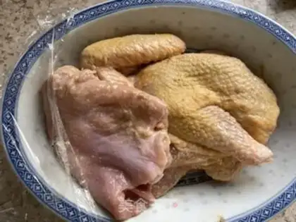 Make Salted pig belly chicken step 0