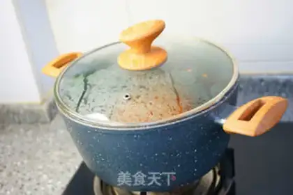 Make Dry bean horn evaporate meat step 3
