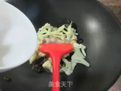 Make Blackwood, round-eared clams, broccoli step 7