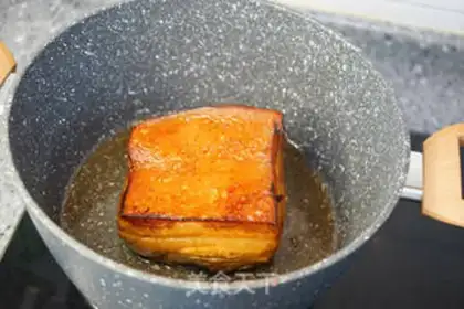 Make Dry bean horn evaporate meat step 4