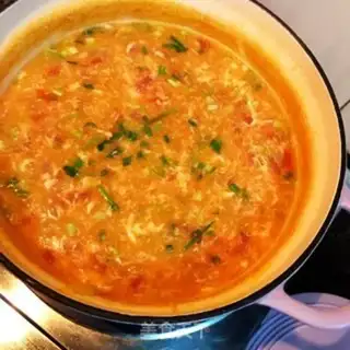 Make Tomato egg soup step 14