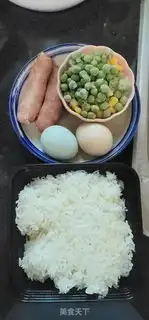 Make Sausage egg fried rice step 0