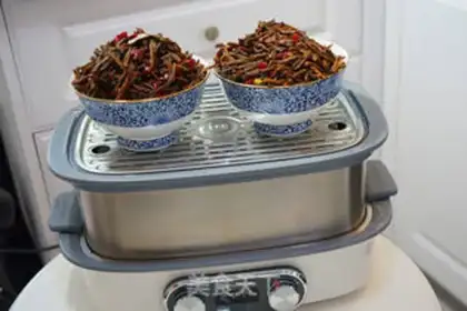 Make Dry bean horn evaporate meat step 14