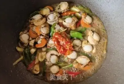 Make Cream pepper scallops step 9