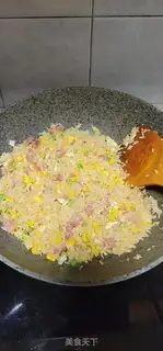 Make Sausage egg fried rice step 8