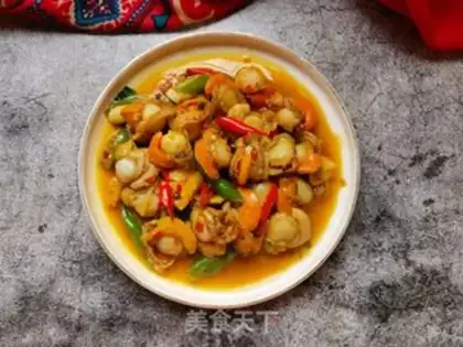 Make Cream pepper scallops step 11