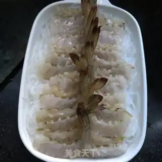 Make Garlic fan steamed shrimp step 4