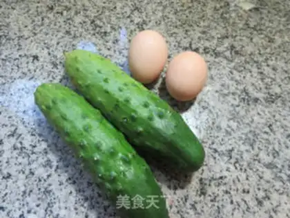 Make Fried egg cucumber step 0