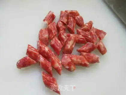 Make Onion sausage potato rice step 1