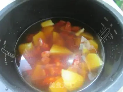 Make Onion sausage potato rice step 7