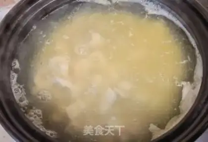 Make Red Sugar Lotus, rice porridge step 4