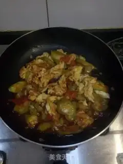 Make Tomato silk fried eggs step 4