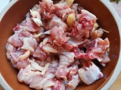 Make Hot pepper fried chicken step 1