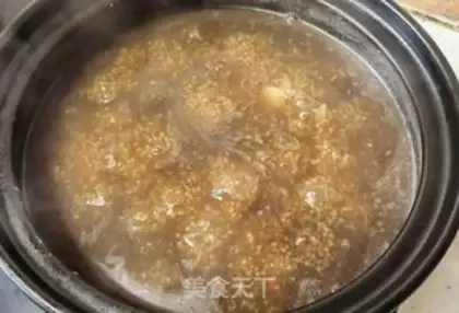 Make Red Sugar Lotus, rice porridge step 7