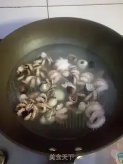 Make Carpenter fried the octopus step 1