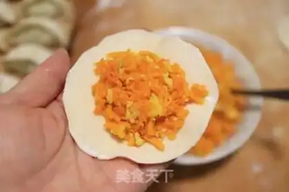 Make Egg pumpkin dumplings step 6