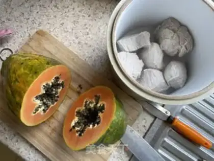 Make Pumpkin stew step 1