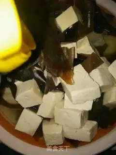 Make Tofu soup from the melon step 6