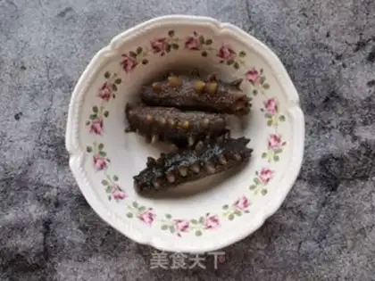 Make cucumber cucumber with sea cucumber step 0