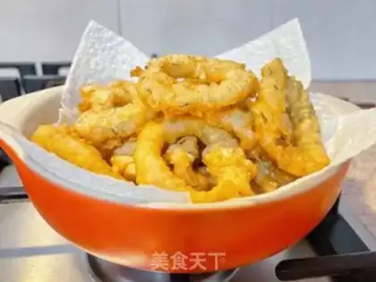 Make Fried squid step 4