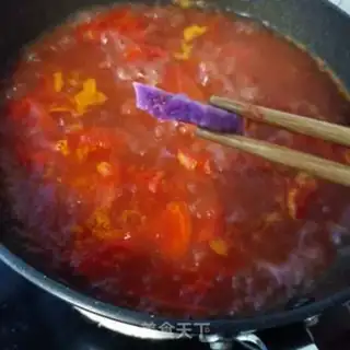 Make The meatballs, the purple mountain medicine tomato soup step 22