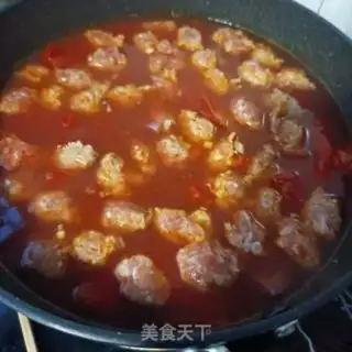 Make The meatballs, the purple mountain medicine tomato soup step 24