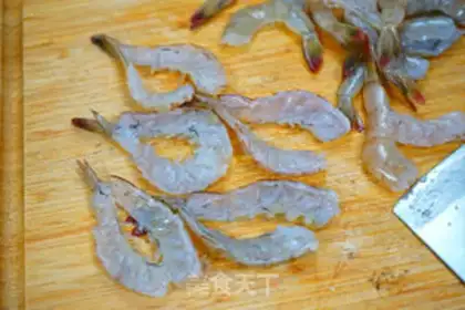 Make Garlic fan steamed shrimp step 8