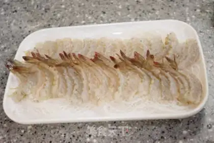 Make Garlic fan steamed shrimp step 9