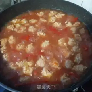 Make The meatballs, the purple mountain medicine tomato soup step 27