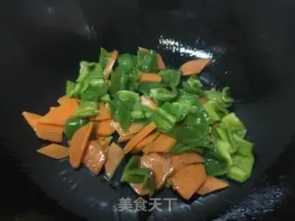 Make cucumber pepper shrimp step 7