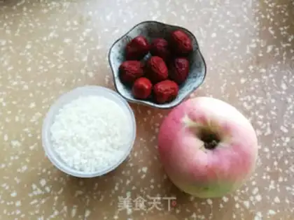 Make Apple date congee step 0