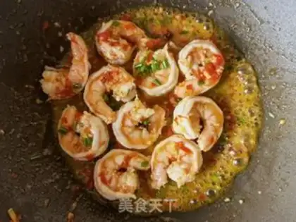 Make Garlic sauce and shrimp step 13