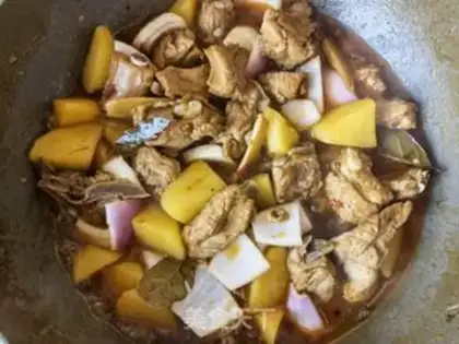 Make Onion potato stew ribs step 20