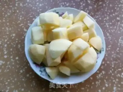 Make Apple date congee step 2