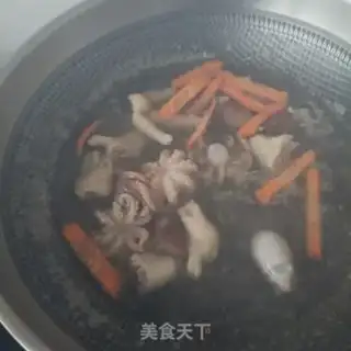 Make Chicken claws, octopus, beans step 8
