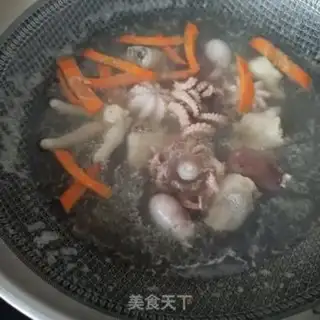 Make Chicken claws, octopus, beans step 9