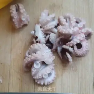 Make Chicken claws, octopus, beans step 11