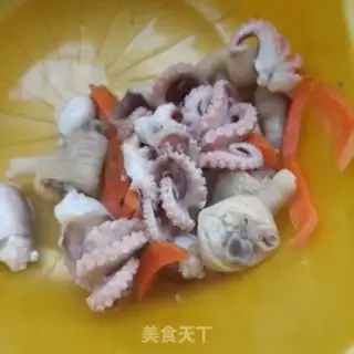 Make Chicken claws, octopus, beans step 12
